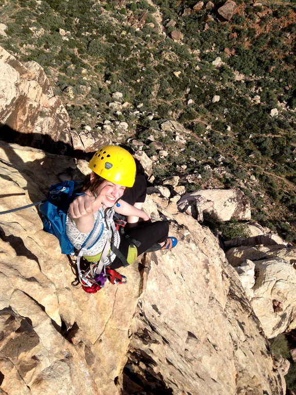 [Li]|[Il]ana on Geronimo (Category:  Rock Climbing)