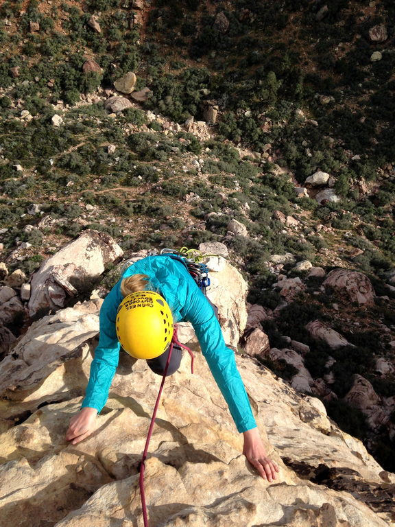 [Li]|[Il]ana on Geronimo (Category:  Rock Climbing)