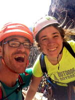 Emily and I at the top of Solar Slab (Category:  Rock Climbing)
