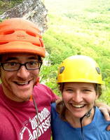 Liana and I atop Ursula (Category:  Rock Climbing)