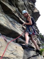 Amy leading Madame Gs (Category:  Rock Climbing)
