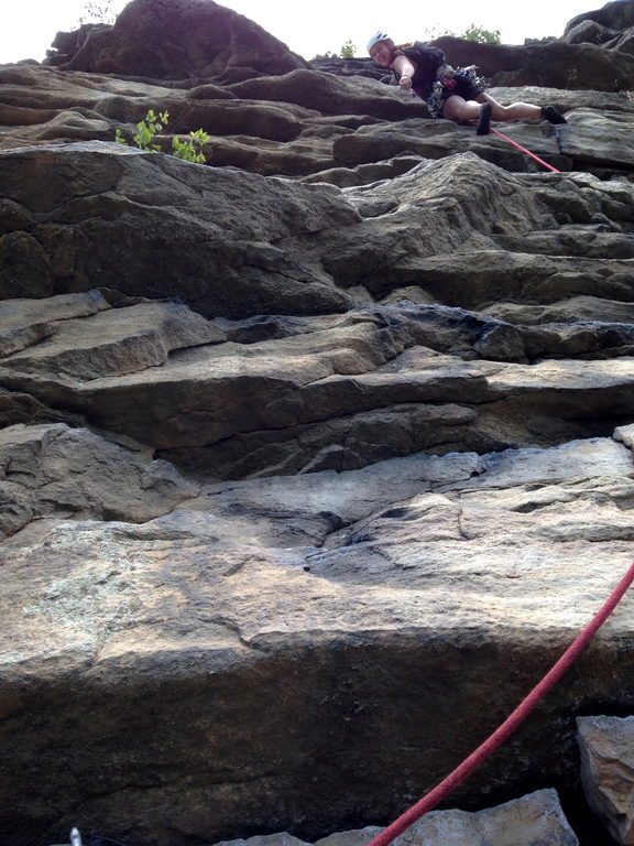 Amy leading Madame Gs (Category:  Rock Climbing)