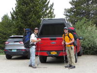 Getting ready to hike into the Winds (Category:  Rock Climbing)