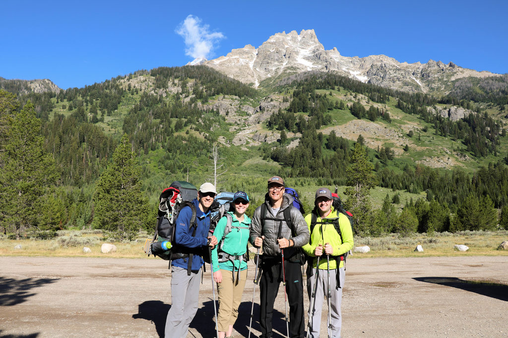 Ready to start hiking (Category:  Rock Climbing)