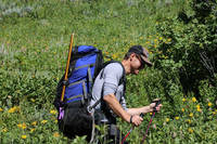 Hiking up to the Grand (Category:  Rock Climbing)