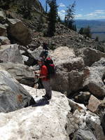 Hiking up to the Grand (Category:  Rock Climbing)