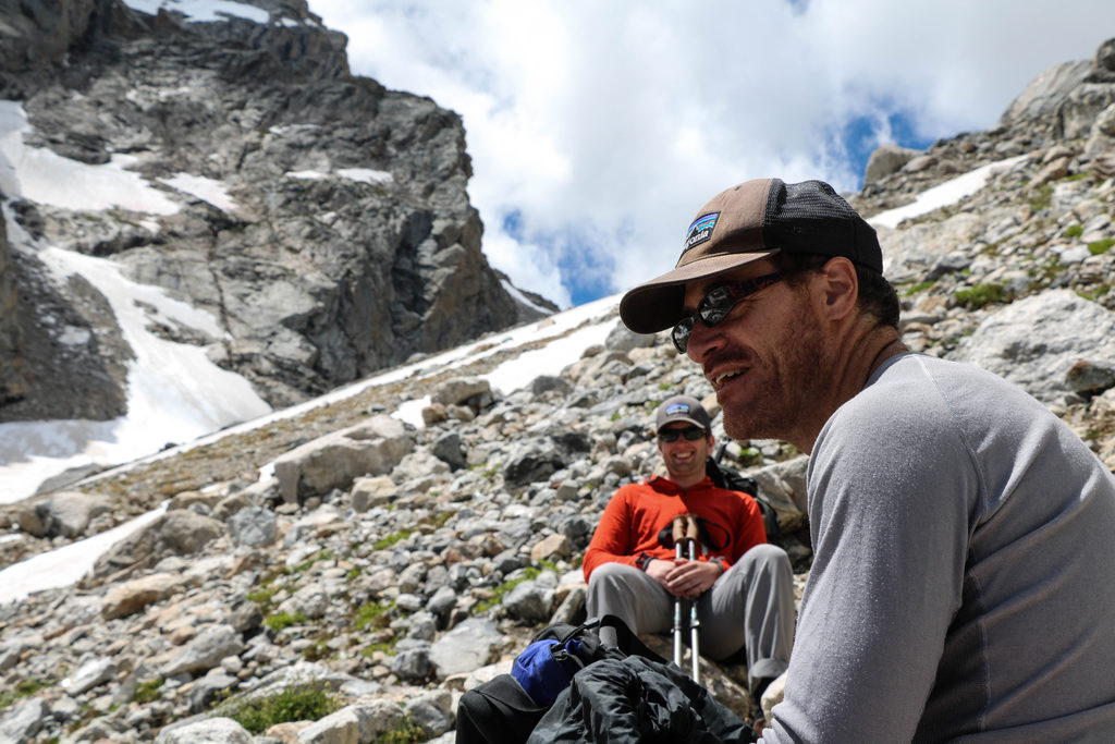 Hiking up to the Grand (Category:  Rock Climbing)