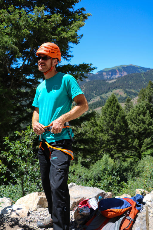 Climbing in Hoback Canyon (Category:  Rock Climbing)