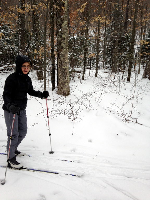 Skiing the Jackrabbit trail (Category:  Ice Climbing)