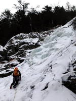 Adam leading Cascade Falls (Category:  Ice Climbing)