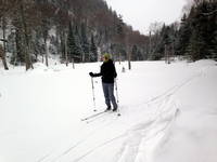 Skiing the Jackrabbit trail (Category:  Ice Climbing)