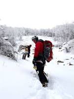 Heading towards the slabs (Category:  Ice Climbing)