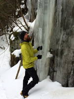 George and the giant icicle  (Category:  Ice Climbing)