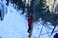 Hmmmm... must be an optical illusion in that photo... because it looks like I'm climbing the dead tree... but that would be irresponsible (Category:  Ice Climbing)