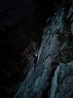 Arrow after dark (Category:  Rock Climbing)