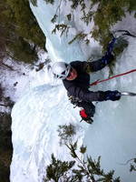 Tara on One Giant Step (Category:  Ice Climbing)