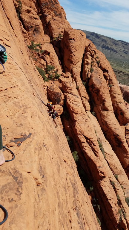 Greg on Ultraman (Category:  Rock Climbing)