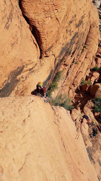 Greg leading Panty Prow (Category:  Rock Climbing)