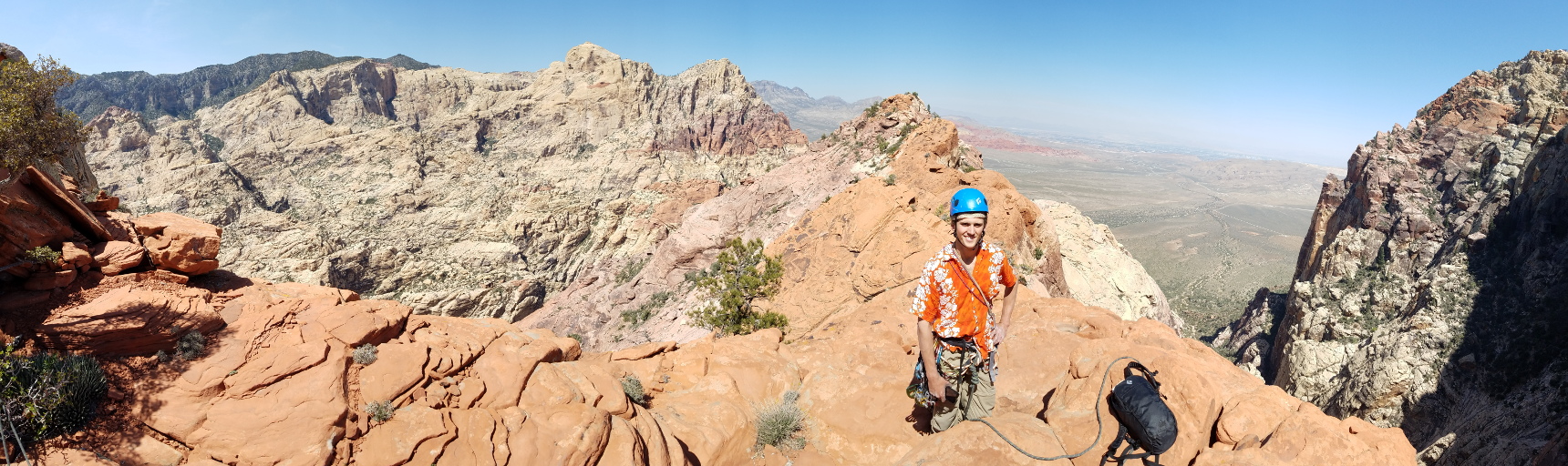 Kenny atop Brownstone Wall (Category:  Rock Climbing)