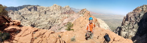 Kenny atop Brownstone Wall (Category:  Rock Climbing)