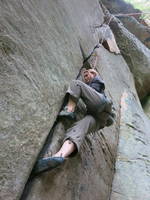 Emily on Fruit of the Loin (Category:  Rock Climbing)