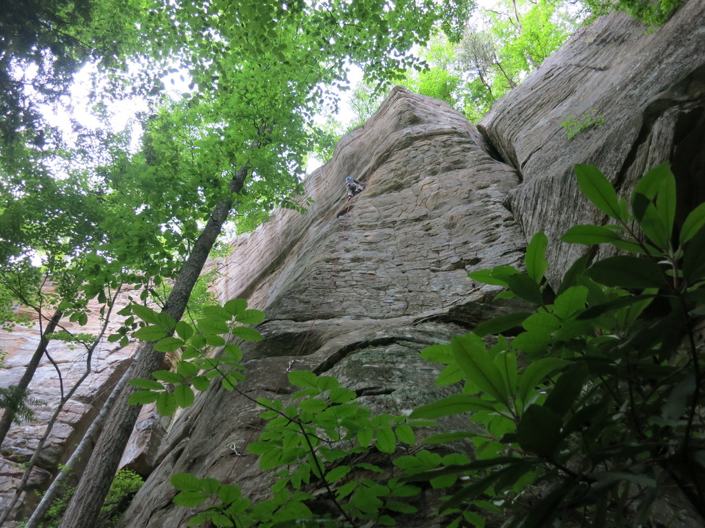 Emily leading Little Wing (Category:  Rock Climbing)