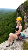 Molly on High E (Category:  Rock Climbing)