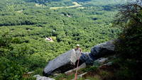 CAMille finishing Andrew (Category:  Rock Climbing)