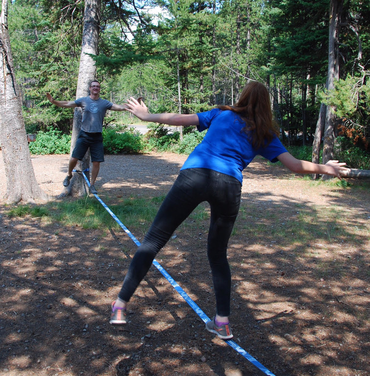 Slacklining (Category:  Rock Climbing)