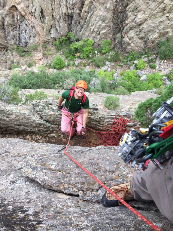 I look like a watermelon (Category:  Rock Climbing)