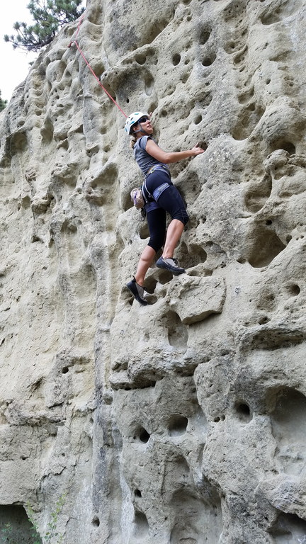 Taylor on Cliffs of Insanity (Category:  Rock Climbing)