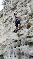Taylor on Cliffs of Insanity (Category:  Rock Climbing)