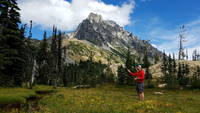 Guy with his ultralight fly fishing rig (Category:  Rock Climbing)