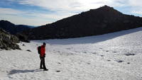 The first part of Stuart Glacier was easy snow travel (Category:  Rock Climbing)