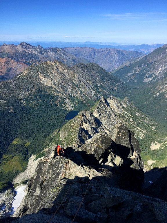 Me coming up the North Ridge of Mt. Stuart (Category:  Rock Climbing)