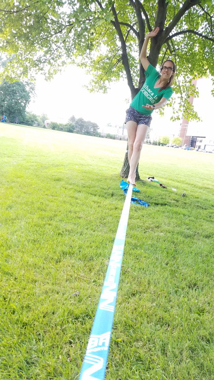 Slacklining (Category:  Rock Climbing)