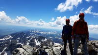 Adam and I on the summit of the Grand Teton (Category:  Rock Climbing)