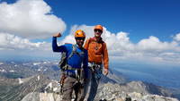 Adam and I on the summit of the Grand Teton (Category:  Rock Climbing)