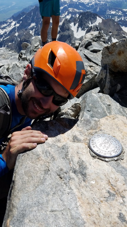 Summit selfies are a thing on the Grand. Really. (Category:  Rock Climbing)