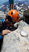 Summit selfies are a thing on the Grand. Really. (Category:  Rock Climbing)