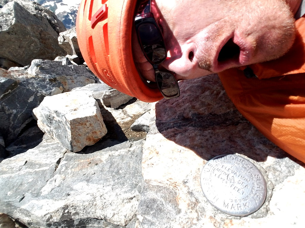 Summit selfies are a thing on the Grand. Really. (Category:  Rock Climbing)