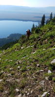 Jenny Lake below Symmetry (Category:  Rock Climbing)