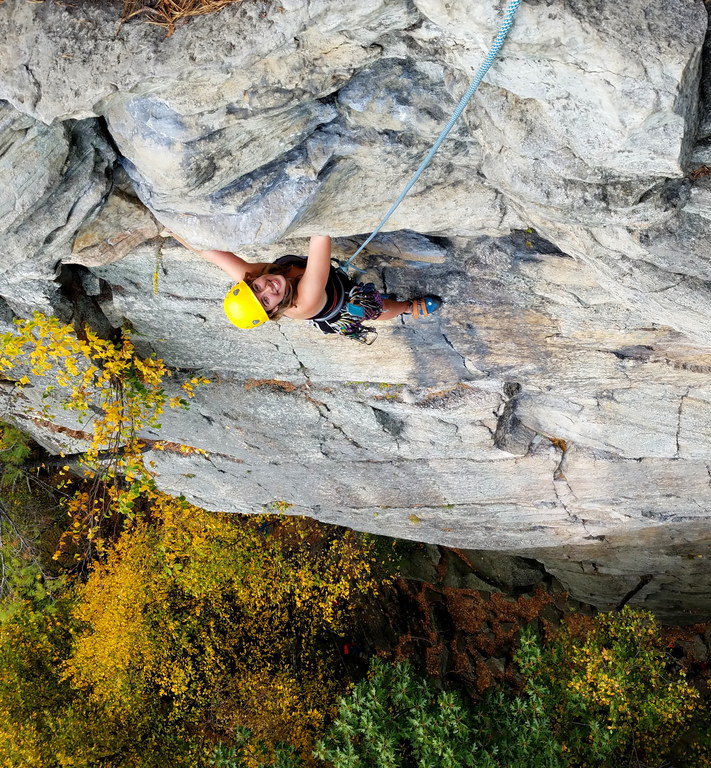 Kristen on Jackie (Category:  Rock Climbing)