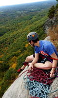 John atop Arrow (Category:  Rock Climbing)