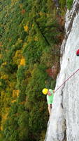 Ryan finishing Arrow (Category:  Rock Climbing)