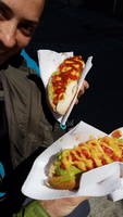 Completo Vegetariano - That's a hotdog with everything on it... except the hotdog (Category:  Backpacking)