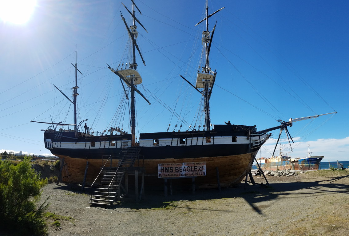 Replica of the Beagle, Darwin's ship (Category:  Backpacking)