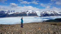 Atop Paso John Gardner, looking at Glacier Grey (Category:  Backpacking)