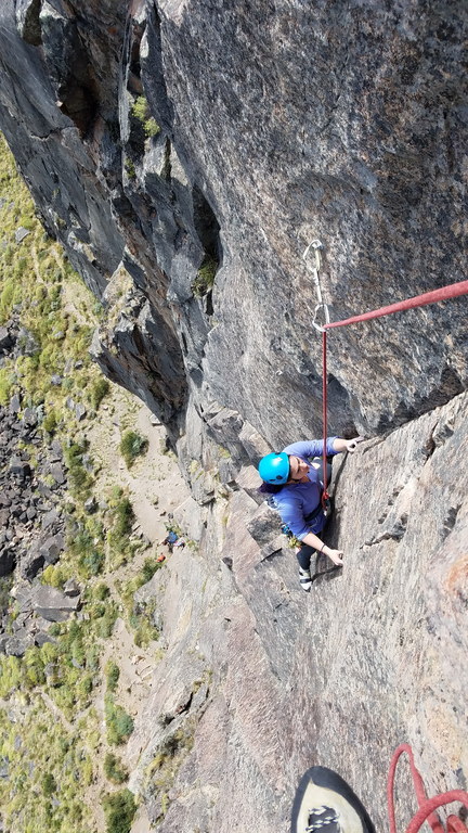 Climbing at Paredon de los Condors (Category:  Backpacking)