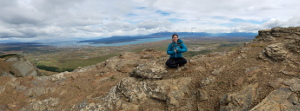 View of Puerto Natales from atop Cerro Dorotea (Category:  Backpacking)